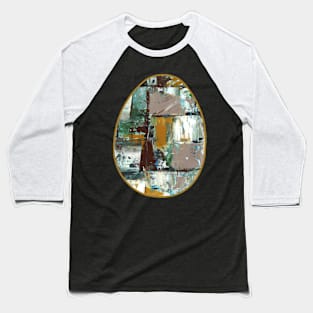 Art Acrylic artwork abstract Easter Egg Baseball T-Shirt